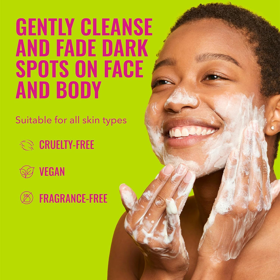 Good Molecules Brightening & Dark Spots Bar - Soap Free Face and Body Bar - Tranexamic, Kojic Acids and Niacinamide to Target Dark Spots - Skin Care