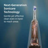 Philips Sonicare 6500 Series Electric Toothbrush - Next-Generation Sonicare Technology, Pressure Sensor, 9 Brushing Settings, SmarTimer, BrushPacer, 21-Day Runtime, Travel Case, Black, HX7411/08