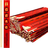 52USA Disposable Bamboo Chopsticks (100 Sets) - 9'' Long, UV Treated, Individually Wrapped Japanese and Chinese Wooden Chopsticks Bulk