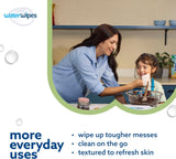 WaterWipes Sensitive+ Baby & Toddler Wipes, 3-In-1 Cleans, Cares, Protects, 99.9% Water, Textured Clean, Unscented & Hypoallergenic, 240 Count (4 Packs)