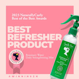 Camille Rose Rosemary Water Spray – Daily Strengthening Mist with Calming Aloe Vera and Cooling Peppermint Oil for Hair, 8 Oz