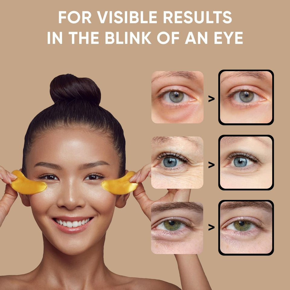 Under Eye Patches (20 Pairs) - Eye Patches For PLffy Eyes And Dark Circles - Under Eye Mask For Beauty & Personal Care - Under Eye Mask Amino Acid & Collagen For Dark Circles And PLffiness by Celor