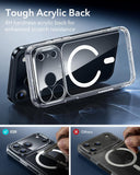 ESR for iPhone 17 Pro Max Case, Camera Control, Compatible with MagSafe, Shockproof Military-Grade Protection, Magnetic Phone Case for iPhone 17 Pro Max, Classic Hybrid Case, Clear