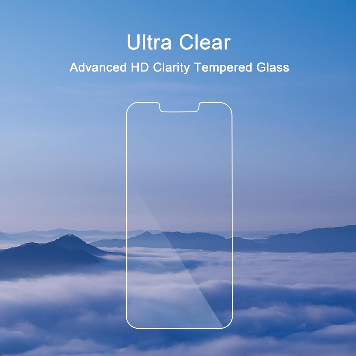 Ailun Screen Protector for iPhone 16e / iPhone 14 / iPhone 13 / iPhone 13 Pro [6.1 Inch] Display 3 Pack Tempered Glass, Case Friendly [Not for iPhone 16 6.1 Inch]