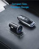 Anker 323 USB C Car Charger Adapter, 52.5W Cigarette Lighter Charger with 30W PowerIQ 3.0 Fast Charging Cable for iPhone 17/17 Pro Max/16/15/14 Series, Galaxy S25/24/23, Pixel, iPad, AirPods and More - PureLivingMart