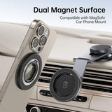SYNPLIRE Magnetic Phone Ring Holder for MagSafe, 360° Rotation Cell Phone Grip Stand Finger Ring Kickstand Two-Sided Magnet Compatible with iPhone 17 Pro Max 16 15 14 13 12 MagSafe Accessories