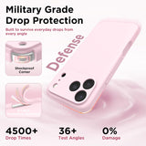 GolbinBox Magnetic for iPhone 17 Pro Max Case, Compatible with MagSafe, [Full Camera Protection] [Screen Protector], Silicone Shockproof Phone Cover with Anti-Scratch Microfiber Lining, Chalk Pink