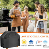 Aoretic Grill Cover, 58 inch BBQ Gas Grill Cover for Outdoor Grill, Charbroil Grill Cover Barbecue Waterproof, Anti-UV for Weber Char-Broil Monument, Dyna-glo Nexgrill SPLn Polyester