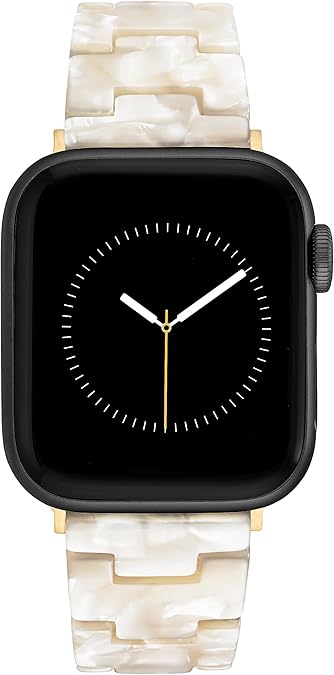 Anne Klein Women's Acetate Fashion Band for Apple Watch Secure, Adjustable, Apple Watch Band Replacement, Fits Most Wrists