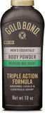Gold Bond Men's Essentials Talc Free Body Powder, 10 oz., Refresh 360 Scent, Body Powder for Men, Wetness Protection