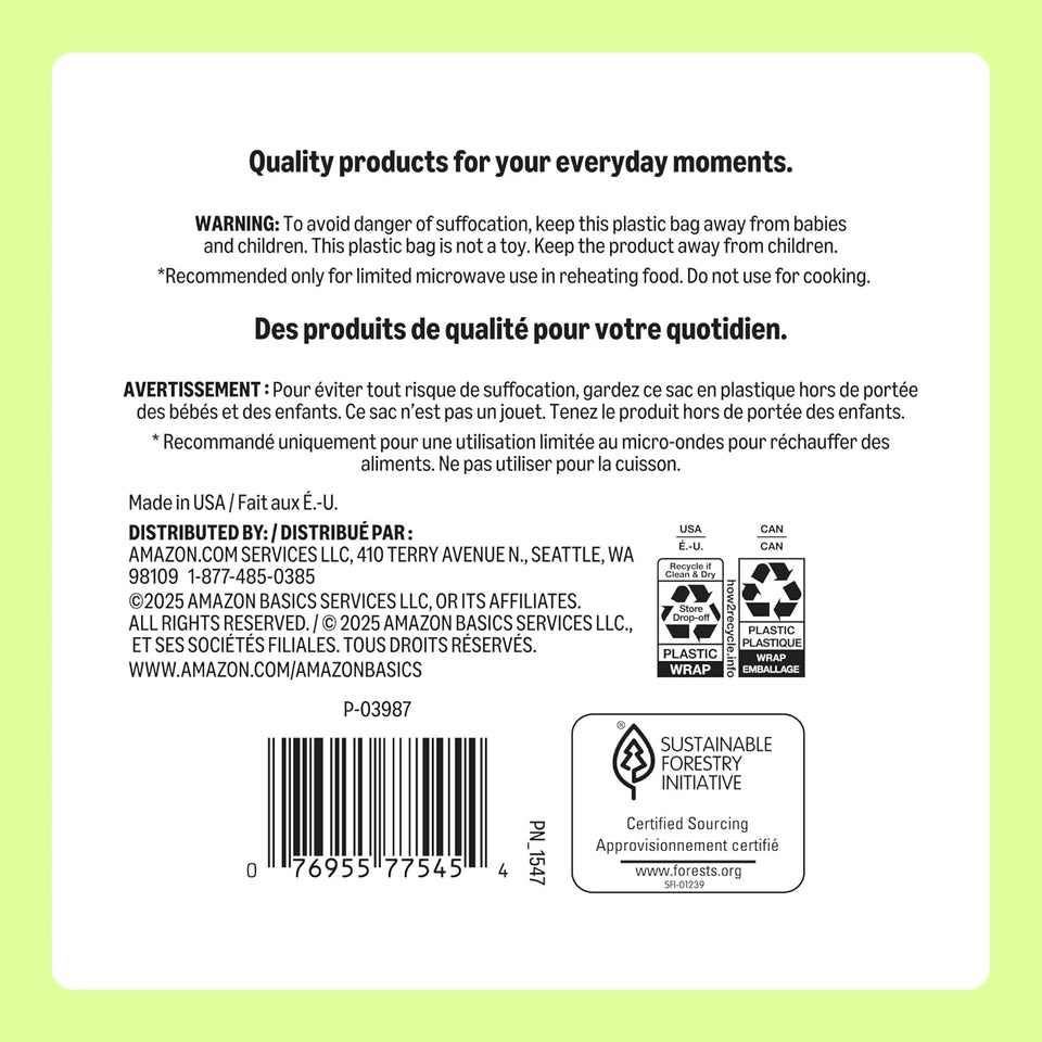 Amazon Basics Everyday Disposable Paper Plates, 8.62 Inch, Microwave-Safe, Cut Resistant, Soak-Proof, 100 Count, Packaging May Vary