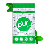 PLR Gum | Aspartame Free Chewing Gum | 100% Xylitol | Natural Spearmint Flavored Gum, 55 Pieces (Pack of 1)
