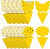 Fruit Fly Traps Fungus Gnat Traps Yellow Sticky Bug Traps 36 Pack No Harm and Odorless for Indoor Outdoor Use Protect The Plant