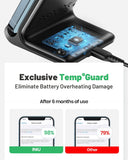 INIU Wireless Charger, 15W Fast Qi Certified Wireless Charging Station with Sleep-Friendly Adaptive Light Compatible with iPhone 16 15 14 13 Pro XS 8 Plus Samsung Galaxy S25 S24 S23 Note 20 Google etc - PureLivingMart