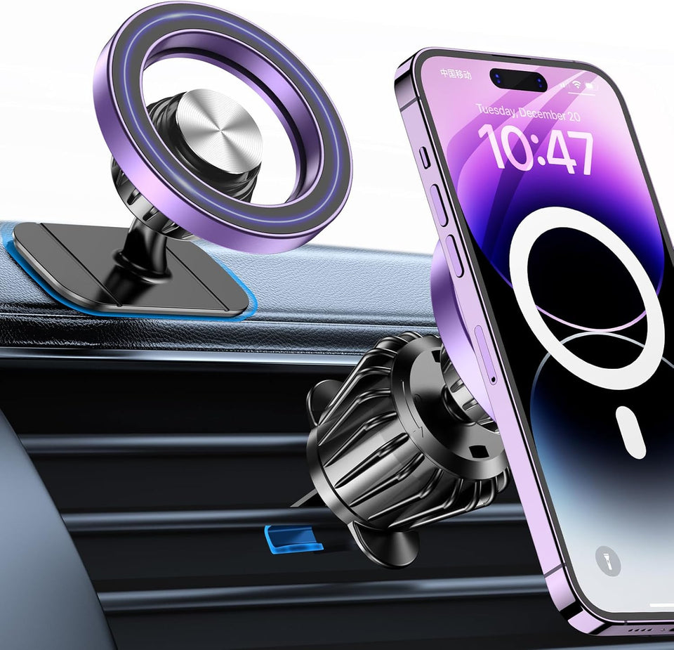 Kaistyle for Magsafe Car Mount‹ې20 Strong Magnets‹ÛÔMagnetic Phone Holder for Car Phone Holder Mount Dash Mounted Holders Cell Phone Holders for Your Car Accessories for Women Men for iPhone 17 16 15 14 - PureLivingMart