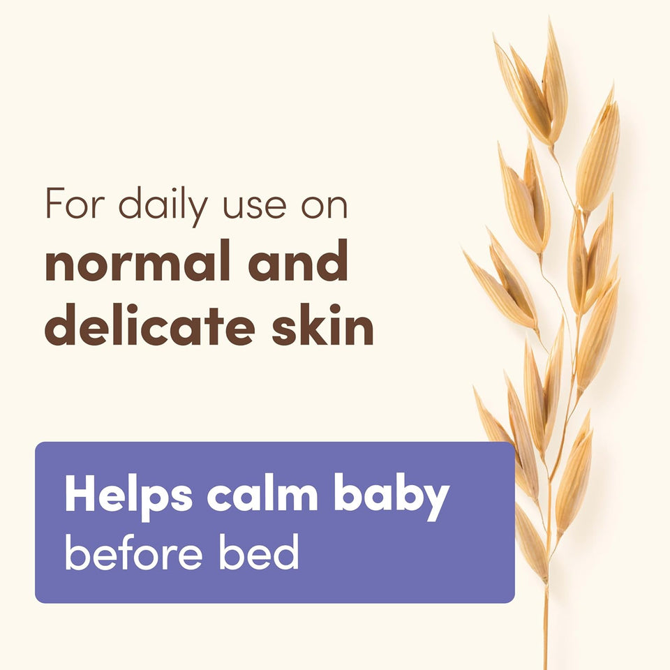 Aveeno Baby Calming Comfort Moisturizing Body Lotion with Relaxing Lavender & Vanilla Scents, Non-Greasy Baby Lotion, Nourishing Prebiotic Oatmeal, Paraben- & Phthalate-Free, 18 fl. oz