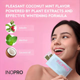 InoPro Teeth Whitening Strips 14 Treatments Kit - Enamel Safe Teeth Whitener, Peroxide-Free, Green White Strips for Teeth Whitening with Arbutin, Coconut Oil, Deep Stains Removal (28 Strips)
