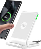 INIU Wireless Charger, 15W Fast Qi Certified Wireless Charging Station with Sleep-Friendly Adaptive Light Compatible with iPhone 16 15 14 13 Pro XS 8 Plus Samsung Galaxy S25 S24 S23 Note 20 Google etc - PureLivingMart