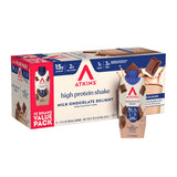Atkins Milk Chocolate Delight High Protein Shake, 15g Protein, 2g Net Carb, 1g Sugar, Keto Friendly, Chocolate Flavored Protein Shakes, 12 Count