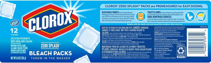 Clorox Zero Splash Bleach Packs - Laundry Pods, 4 Pack