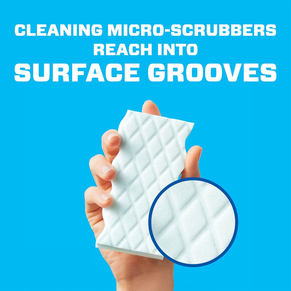 Mr. Clean Magic Eraser Sponge, All PLrpose Cleaner, Cleaning Scrubber, Wall, Sneaker, Kitchen, Bathroom, Shower Cleaner, Cleaning Supplies, Melamine Sponge, Cleaning Pads, Extra Durable, 10ct