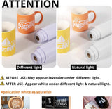 HTVRONT White Permanent Vinyl, 12" x 14 FT Glossy White Adhesive White Vinyl Roll Compatible with Cricut Cutting Machine, Silhouette, Cameo Cutters, Signs, Scrapbooking, Craft, Die Cutters
