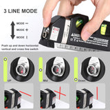 Laser Level Line Tool, MultiPLrpose Laser Level Kit Standard Cross Line Laser leveler Beam Tool with Metric Rulers 8ft/2.5M for Picture Hanging cabinets Tile Walls by AikTryee.