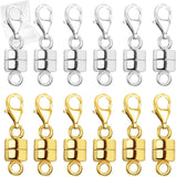 MKCYD Magnetic Necklace Clasp with Lobster Clasp,14K Gold and Silver Magnetic Jewelry Clasps for Necklace Extender Bracelet Closures