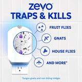 Zevo Flying Insect Trap Official Refill Cartridges - Fits Both Zevo Trap & MAX Indoor Fly Trap - Authentic Trap+Lock Technology to Catch Gnats, House & Fruit Flies (6 Official Refill Cartridges)