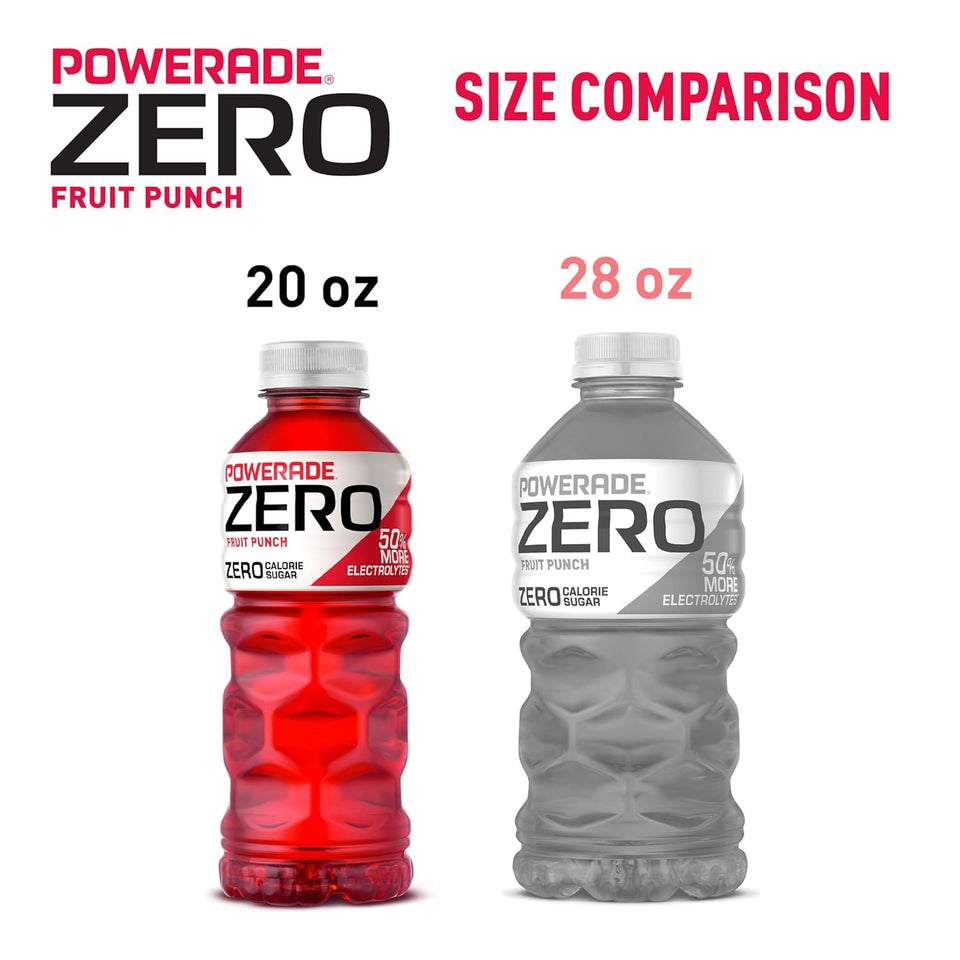 POWERADE ZERO Fruit PLnch, 20 fl oz, 8 Pack