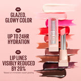 MAYBELLINE Lifter Glaze Oil Balm with Hyaluronic Acid and Hydrating Oil Blend, Lip Balm with 24HRs of Smooth, Moisturizing Shine, Pink Drip (Sheer Baby Pink)