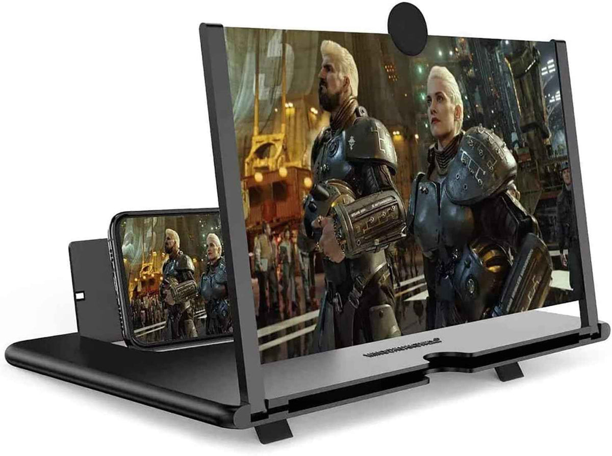 14 inch smartphone screen magnifier 3d hd foldable amplifier phone stand gift
