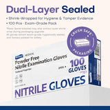 Supmedic Medical Soft Max™ Nitrile Disposable Gloves, 100 Ct Latex-Free Powder-Free Food Safe Cooking Cleaning Lab Exam Glove