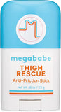 Megababe Thigh Rescue Anti-Chafe Stick Mini | Travel size, great for on-the-go | Prevents skin chafe & irritation | Thighs, arms, bra-lines & more