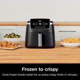 Ninja Air Fryer with Air Crisp | 5 QT Capacity fits up to 4lbs of Fries | 4-in-1 Pro Air Fry, Roast, Reheat, Dehydrate | 400°F Max Temp | 1750 Watts | W/Nonstick Basket & Crisper Plate | Grey | AF141