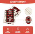 Artoid Mode Buffalo Plaid Snowflakes Christmas Table Runner, Seasonal Winter Kitchen Dining Table Decoration for Home Party Decor 13x72 Inch