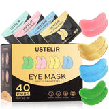 Under Eye Patches, 40 Pairs Eye Mask for Dark Circles, PLffy Eyes, Undereye Bags,Wrinkles,Eye Mask Patches with 24K Gold, Hyaluronic Acid,Rose & Aloe Vera, Eye Treatment Skin Care for Men & Women Gift