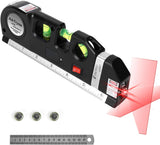 Laser Level Line Tool, MultiPLrpose Laser Level Kit Standard Cross Line Laser leveler Beam Tool with Metric Rulers 8ft/2.5M for Picture Hanging cabinets Tile Walls by AikTryee.