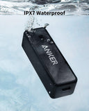 Anker Soundcore 2 Portable Bluetooth Speaker with Stereo Sound, Bluetooth 5, Bassup, IPX7 Waterproof, 24-Hour Playtime, Wireless, Speaker for Home, Outdoors, Travel
