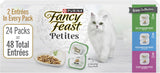 PLrina Fancy Feast Gourmet Wet Cat Food Variety Pack, Petites Gravy Collection, break-apart tubs, 48 servings - (Pack of 24) 2.8 oz. Tubs