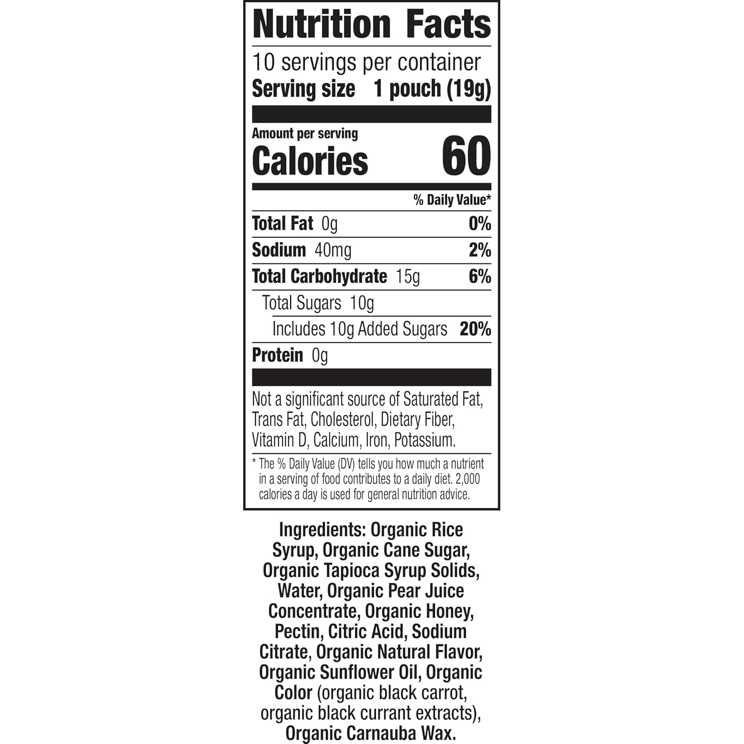 annie's organic bees, bugs, and butterflies fruit flavored snacks, 10 pouches, 7 oz, gluten-free, non-gmo, certified organic