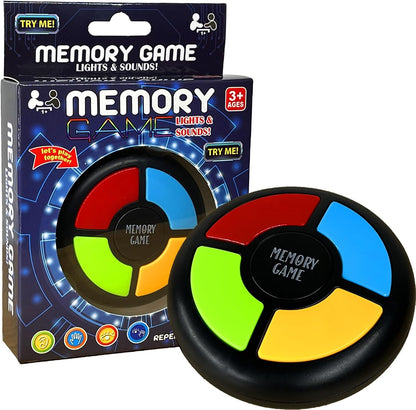 Memory Game Handheld Electronic Toy, Color Memorizing with Lights and Sounds
