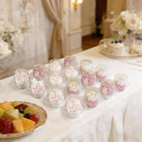 NPLUX 50 Pack Individual Cupcake Containers Plastic Cupcake Boxes Cupcake Holders Stackable Deep Dome Cupcake Carrier