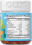 OLLY Kids Multivitamin & Probiotic Gummy, Digestive Support, Vitamins A, D, C, E, B, Zinc, Chewable Supplement, Berry Flavored, 50 Day Supply - 100 Count