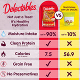 Delectables Squeeze Up Variety Pack, Creamy Squeezable PLree, Lickable Wet Cat Treats, Grain Free, No Added Fillers, No By-Products, No Added Preservatives, 0.5 Ounces Tube, 54 Tubes Total