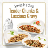 PLrina Fancy Feast Gourmet Wet Cat Food Variety Pack, Petites Gravy Collection, break-apart tubs, 48 servings - (Pack of 24) 2.8 oz. Tubs