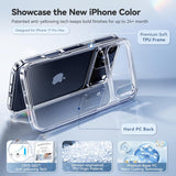 CASEKOO for iPhone 17 Pro Max Case Smooth Crystal Clear, Patented Anti-Yellow & Virgin TPU, 15FT Military-Grade Protection, Slim Transparent Women Men Funda para for iPhone 17 Pro Max Case 6.9", Clear