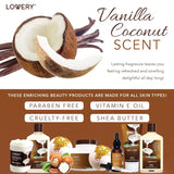 Gifts For Women Gift Basket for Women– 9 Piece Set of Vanilla Coconut Home Spa Set, Luxurious Gifts for Her, Bath and Body Sets Includes Fragrant Lotions, Large Bath Bombs, Coconut Oil