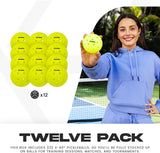 Franklin Sports X-40 Outdoor Pickleballs - Official Ball of USA Pickleball, APP Tour + US Open - Regulation Size