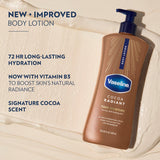 Vaseline Intensive Care Body Lotion Cocoa Radiant 3 count for Dry Skin Lotion Made with Ultra-Hydrating Lipids and PLre Cocoa Butter for a Long-Lasting, Radiant Glow 20.3 Oz